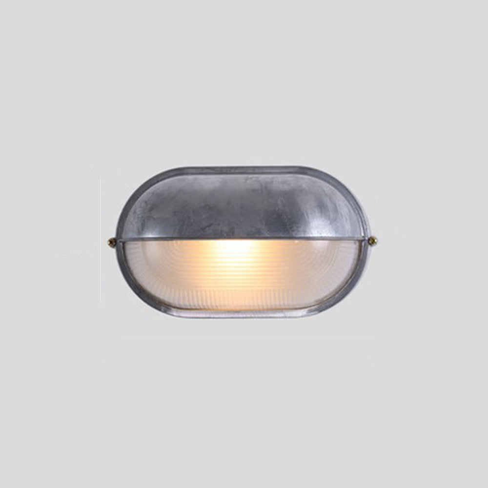 Ray Moderno Bola Estanco Aplique de Pared Exterior Plata/Oro