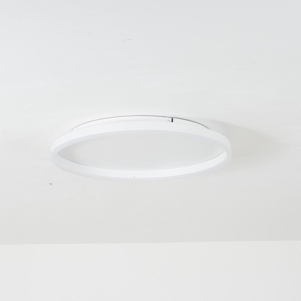 Arisha Minimalita Anillo Metal Lámpara de Techo Blanca/Negra/Dorada