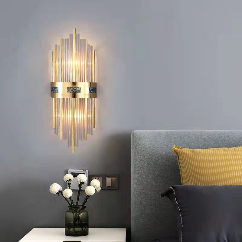 Kristy Moderno Metal LED Aplique de Pared Dorado Comedor Salón