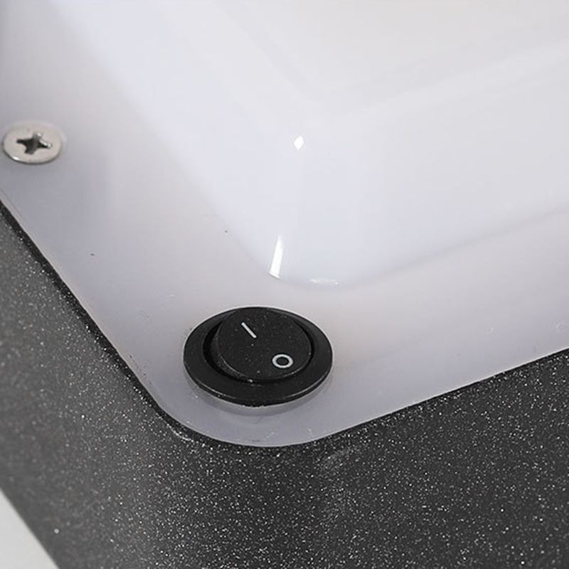 Ray Moderno Lámpara Exterior Cuboide Metal Acrílico Patio