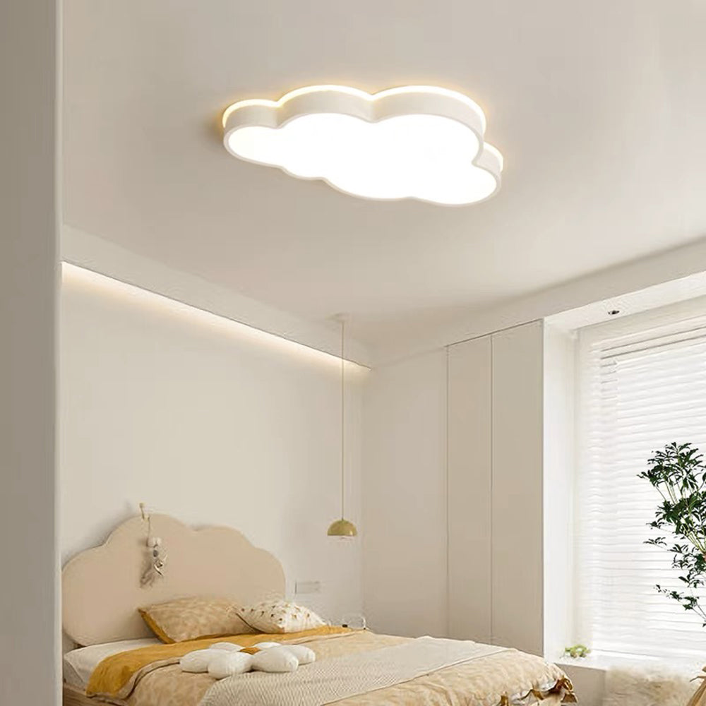 Arisha Moderna Decorativa Nube Metal Lámpara de Techo Blanca