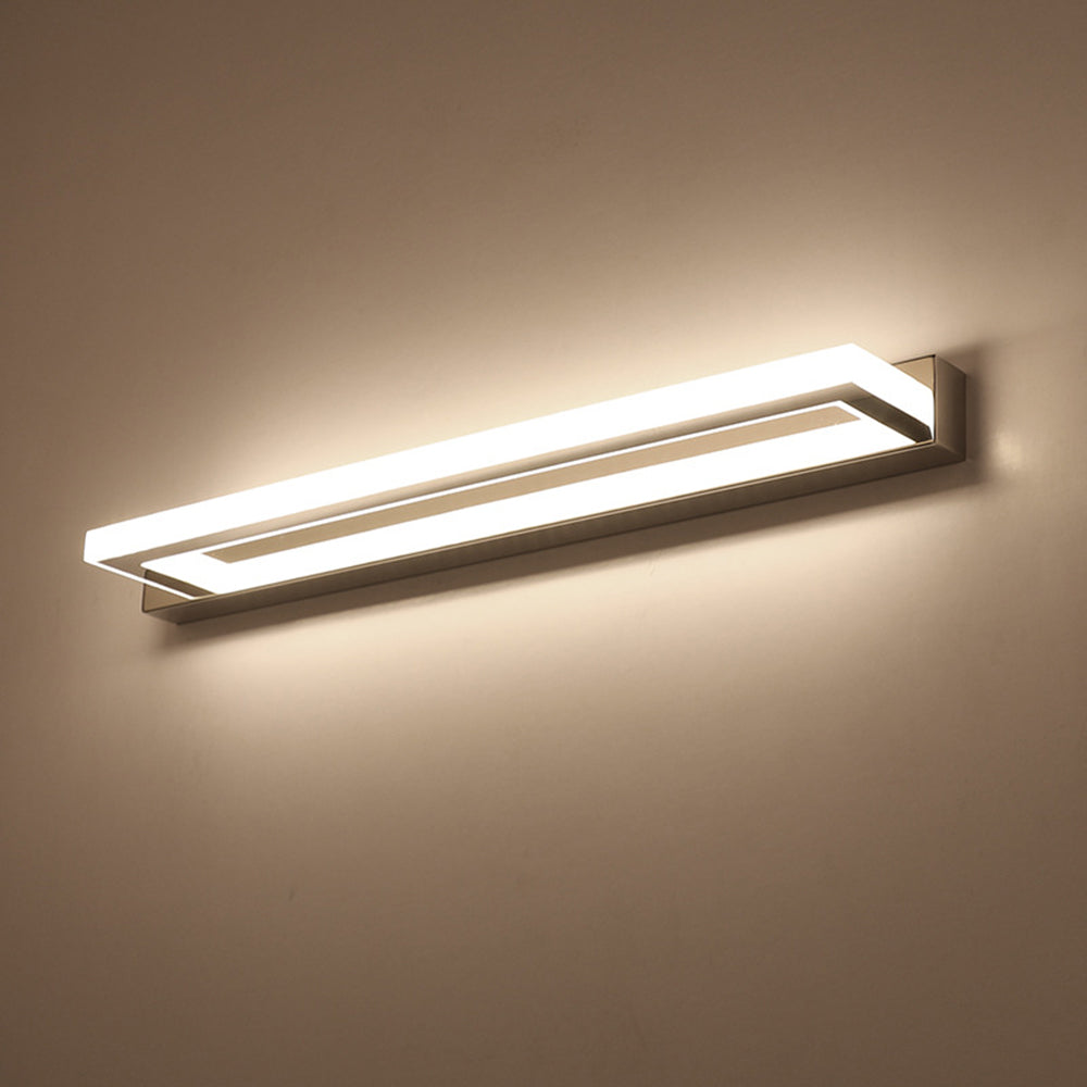 Arisha Aplique de Pared Espejo Led Rectangular Arisha Baño Blanco