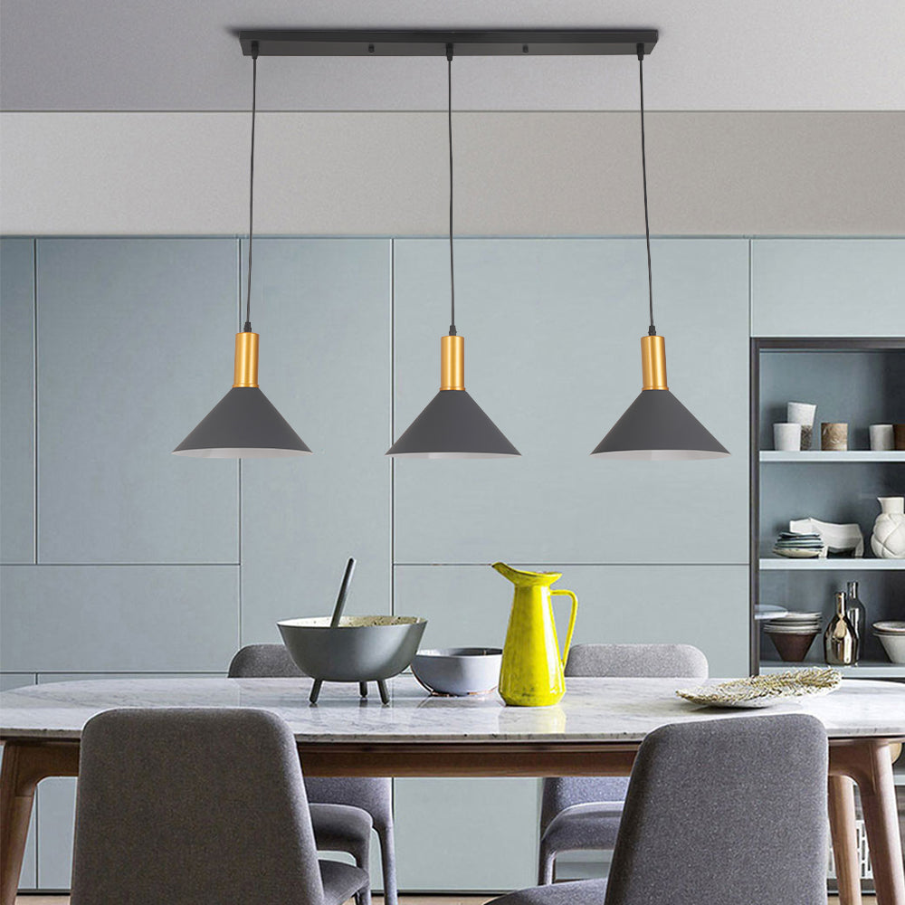 Arisha Nórdica Moderna Minimalista Metal Lámpara Colgante Negra