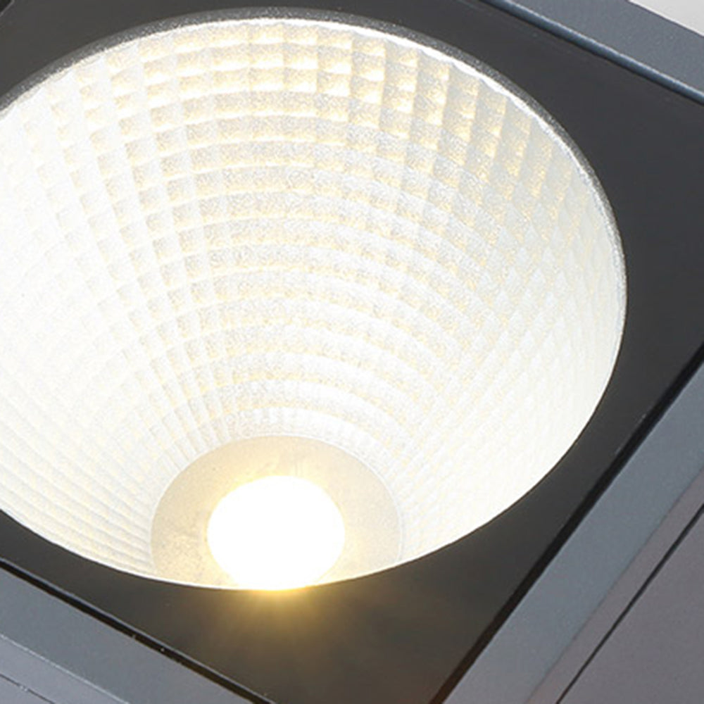 Ray Minimlista Cuadrada Metal Lámpara de Techo Exterior