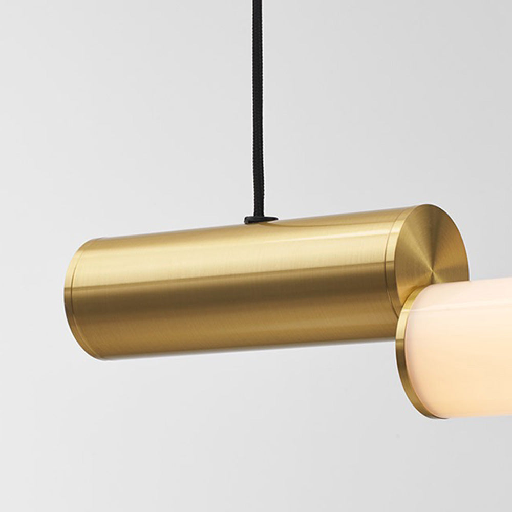 Arisha Moderna Aluminio Lineal Minimalista Lámpara Colgante Dorada