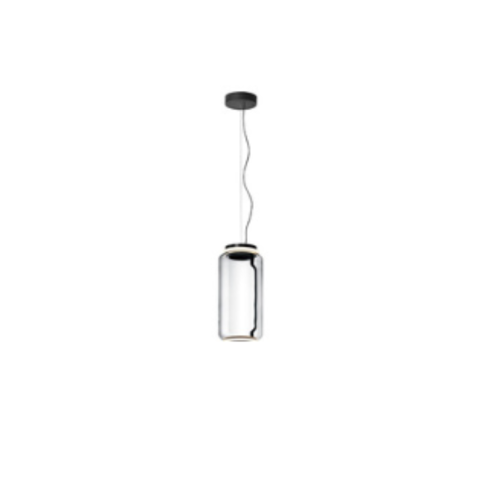 Valentina Moderna Minimalista Diseño Metal/Vidrio Lámpara Colgante Negra