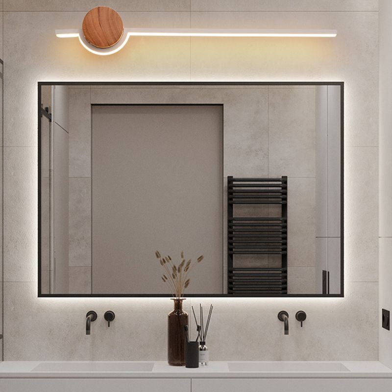 Arisha Lámpara de Pared Nórdica Lineal Vanity Negro/Blanco/Oro Dormitorio