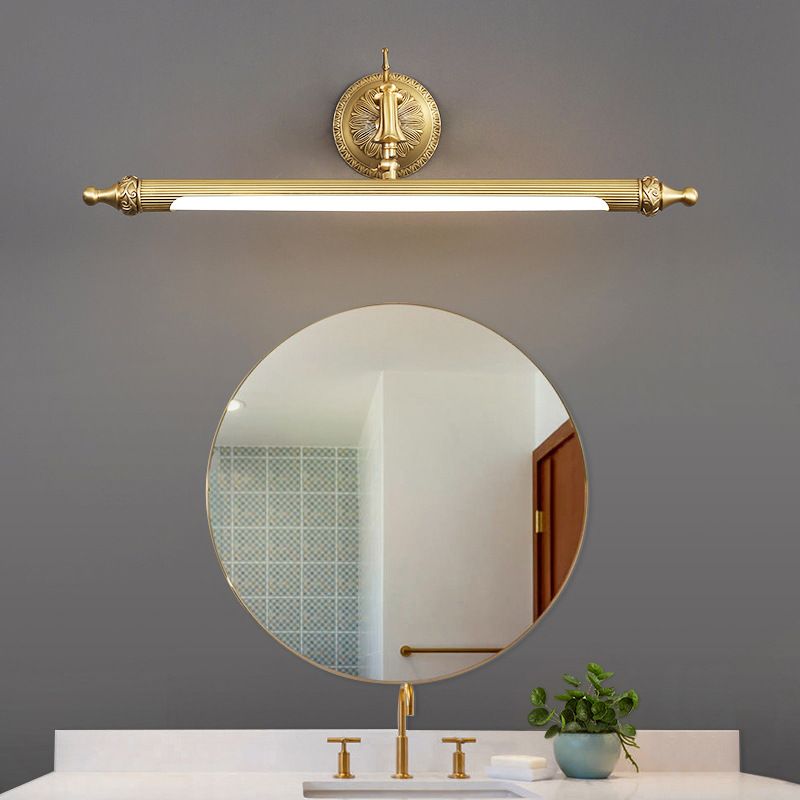 Ray Vintage Lineal Metal/Acrílico Aplique de Pared Dorado