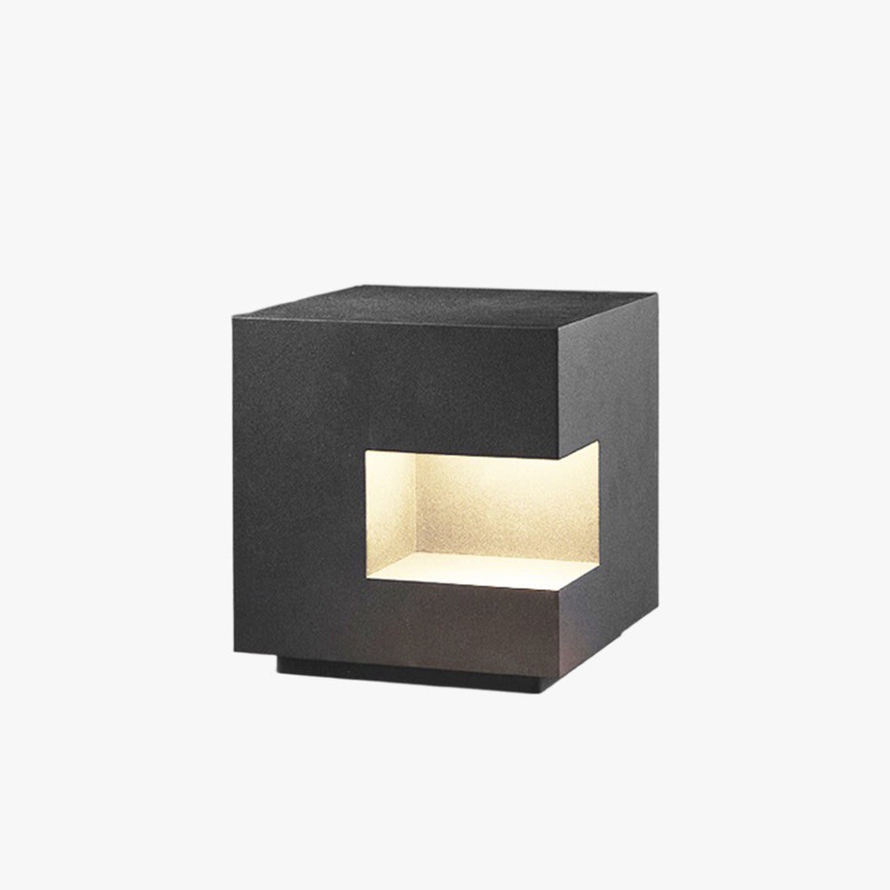 Ray Simple Cube Metal Lámpara Exterior Patio