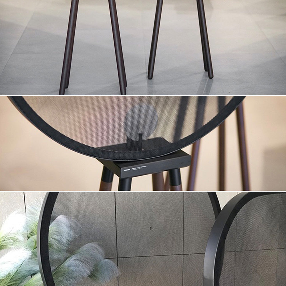 Mira Lámpara de Pie Metal/Madera Moderna Diseño Negra