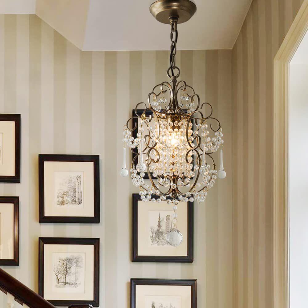 Silva Moderno Metal Cristal Lámpara Colgante Dormitorio