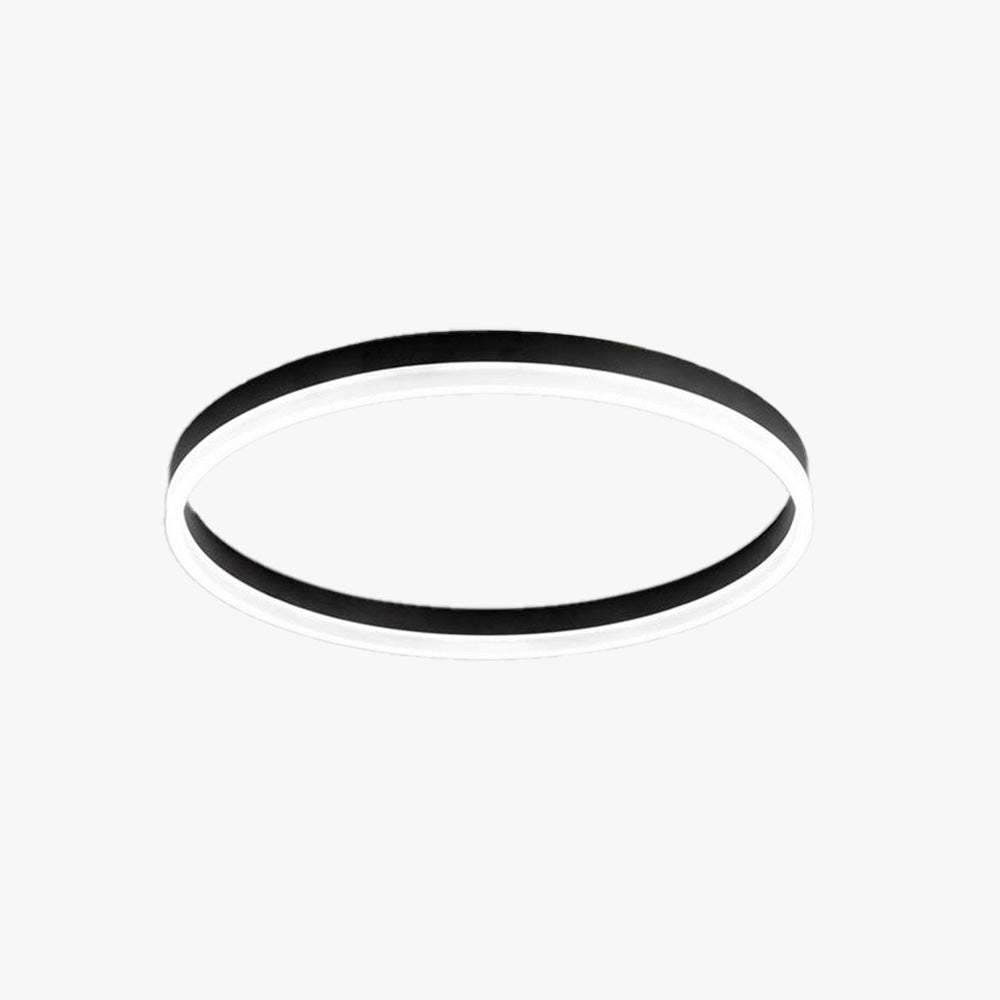 Arisha Minimalita Anillo Metal Lámpara de Techo Blanca/Negra/Dorada