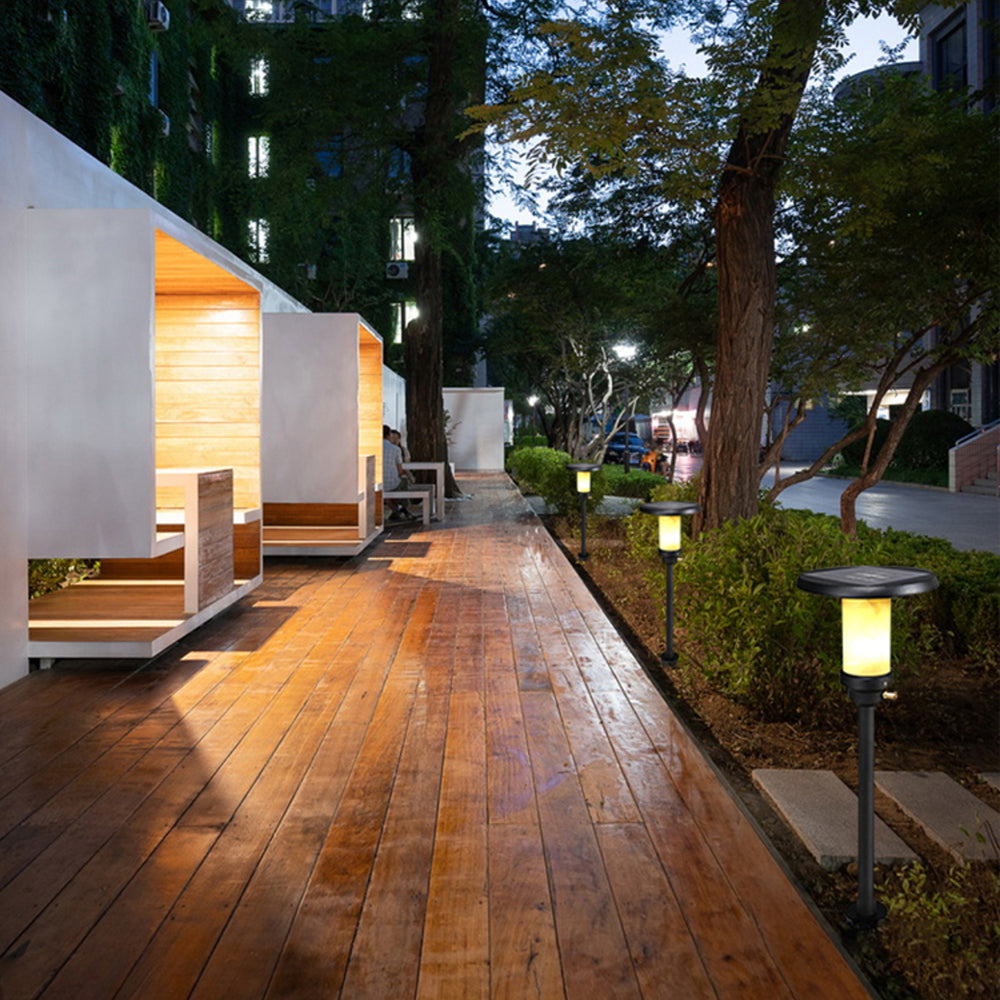 Ray Moderna Lámpara de Pie Exterior Metal Patio