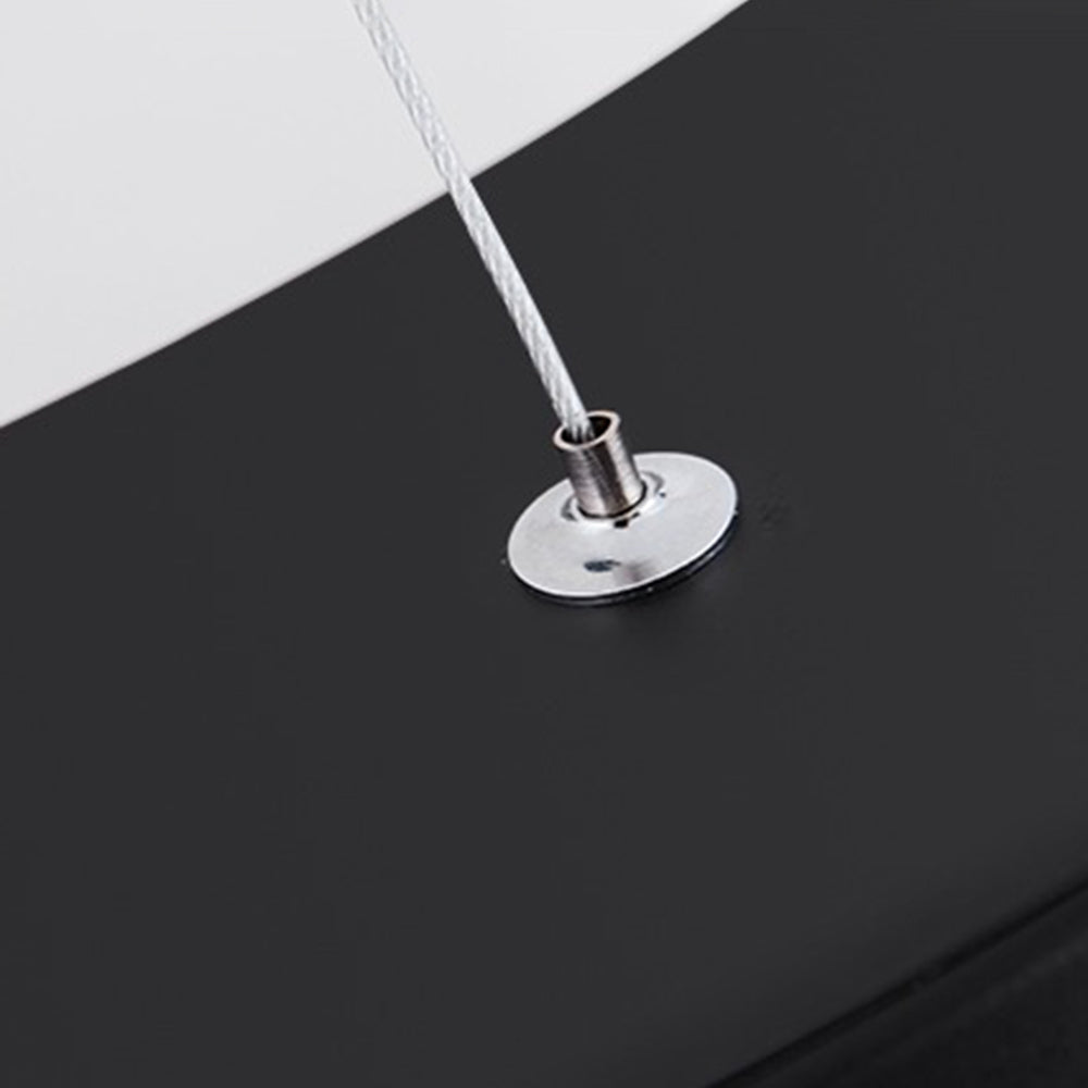 Arisha Minimalista Anillo Acrílico Lámpara Colgante Negra