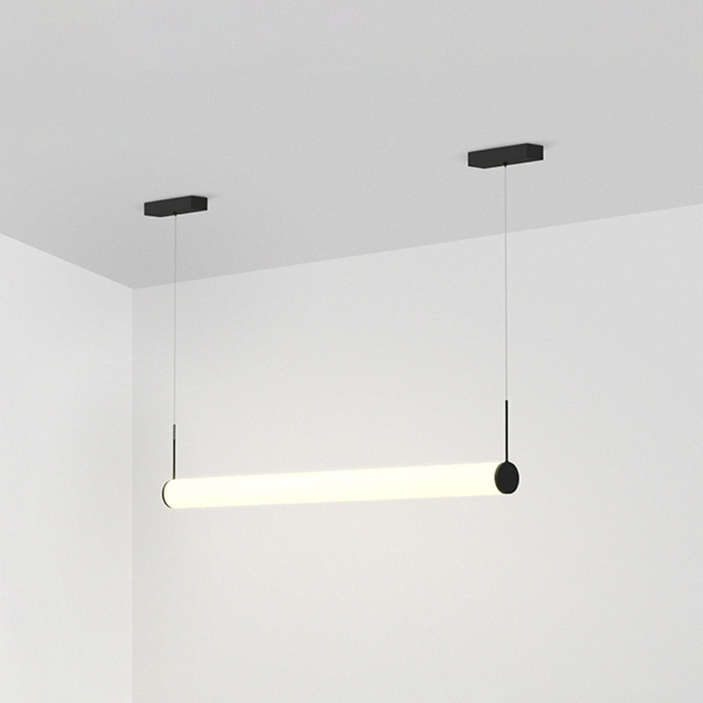 Ray Moderna Cilíndrica Metal Acrílico Lámpara Colgante Exterior