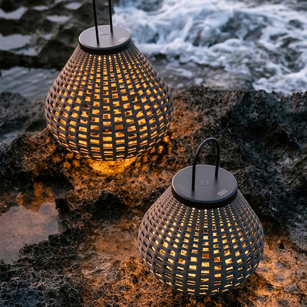 Ray Retro Lámpara de Pie Exterior Farol Metal Patio