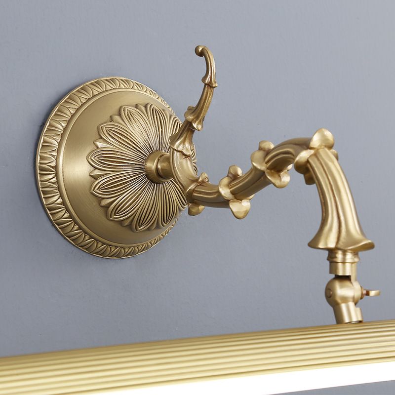 Ray Vintage Lineal Metal/Acrílico Aplique de Pared Dorado