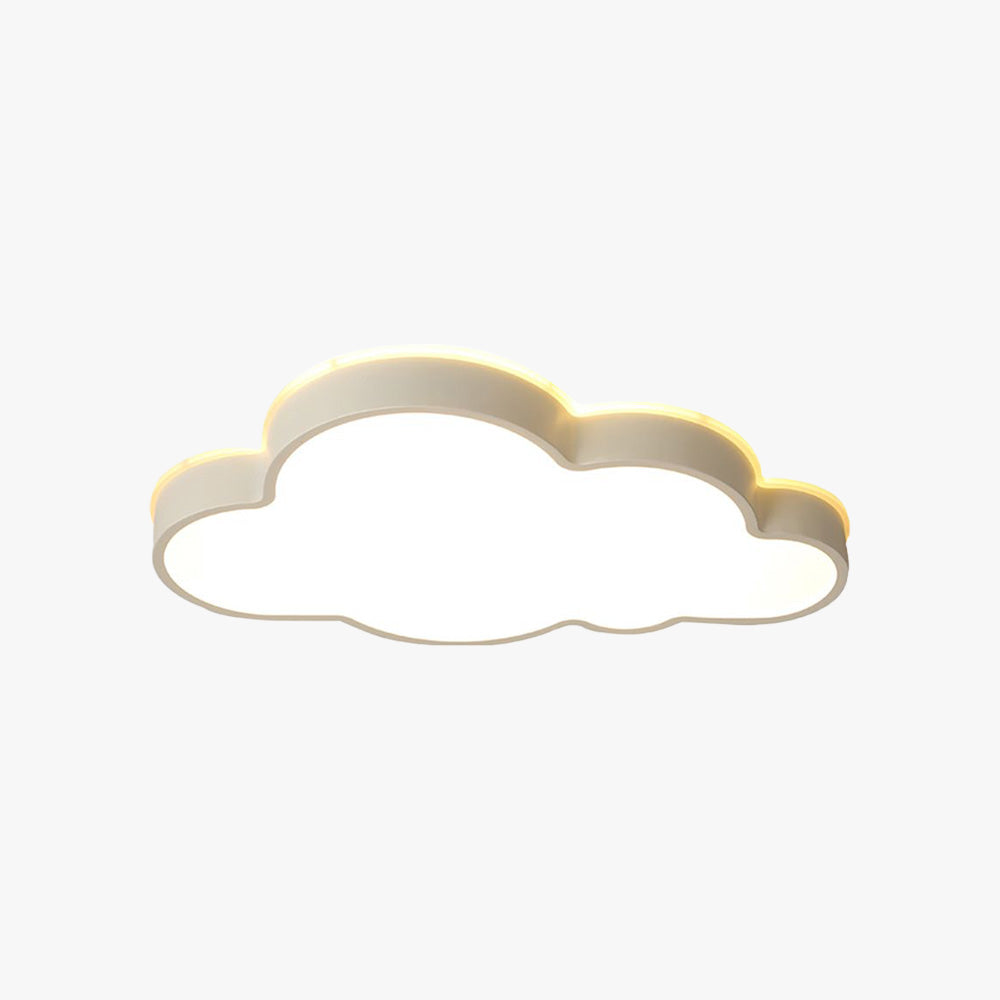 Arisha Moderna Decorativa Nube Metal Lámpara de Techo Blanca