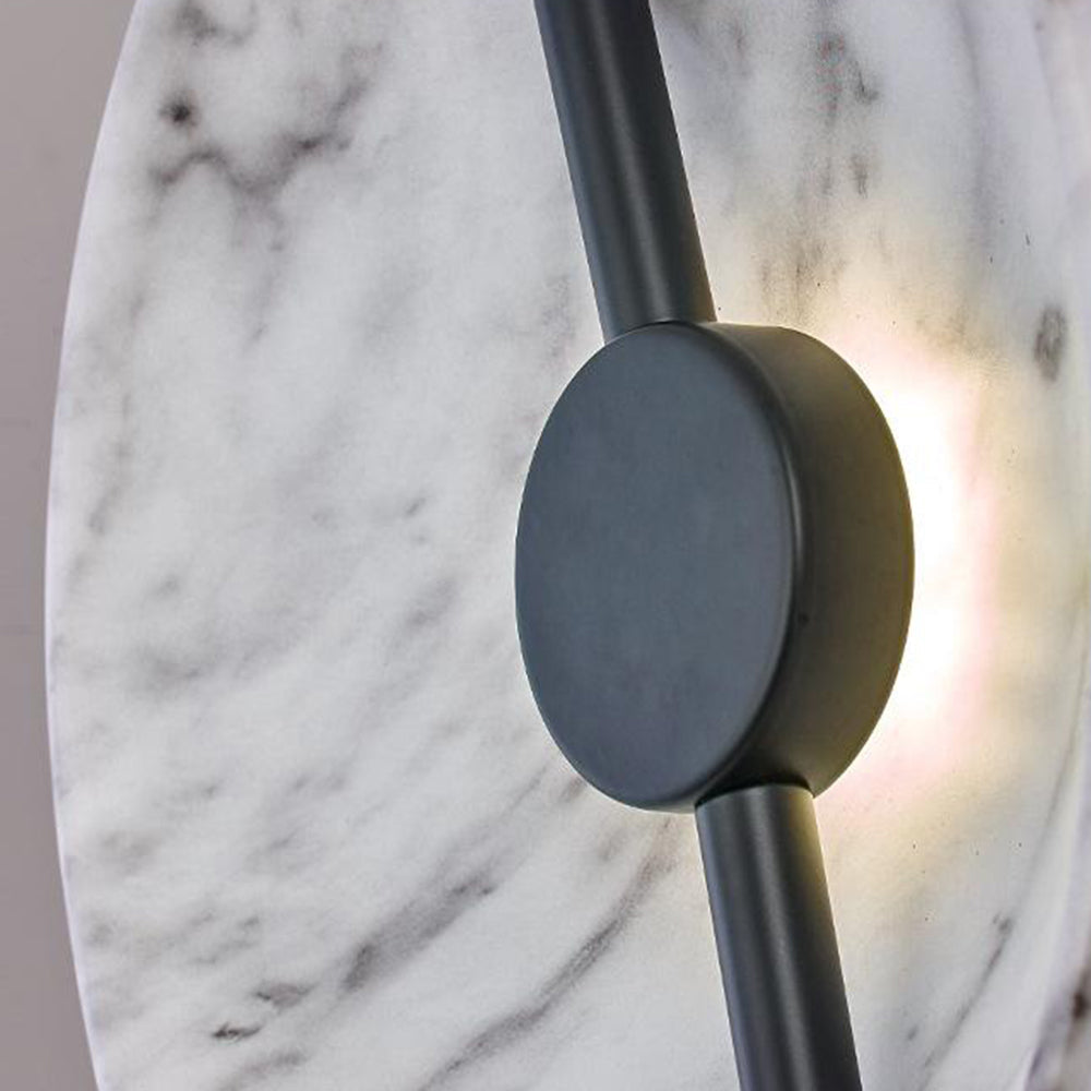 Mira Moderna Diseño Metal Lámpara de Pie Blanca