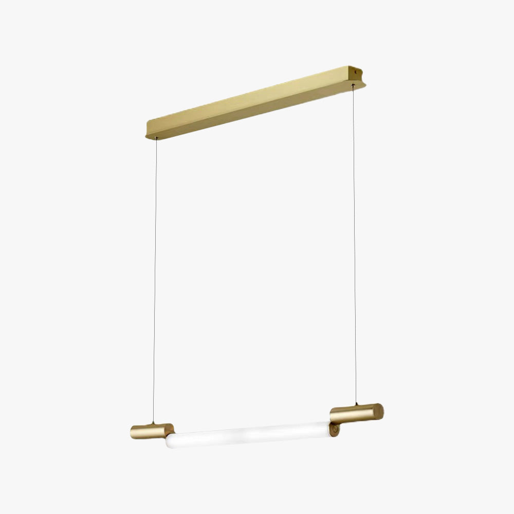 Arisha Moderna Aluminio Lineal Minimalista Lámpara Colgante Dorada
