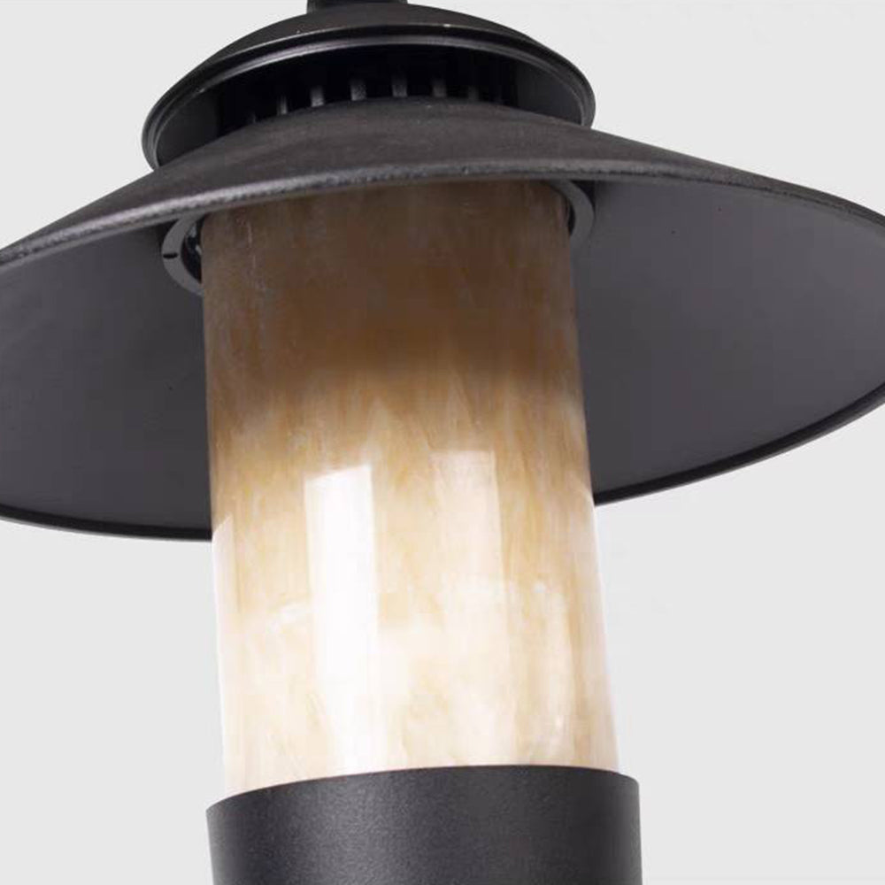 Ray Vintage Sombrero Metal Mármol Lámpara De Pie