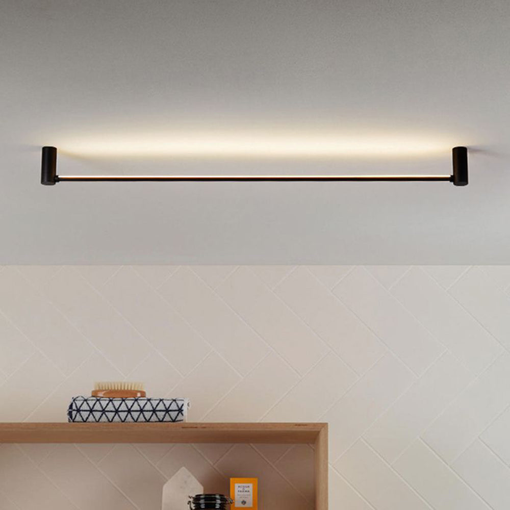 Arisha Moderna Minimalista Lineal Metal Lámpara Colgante Negro