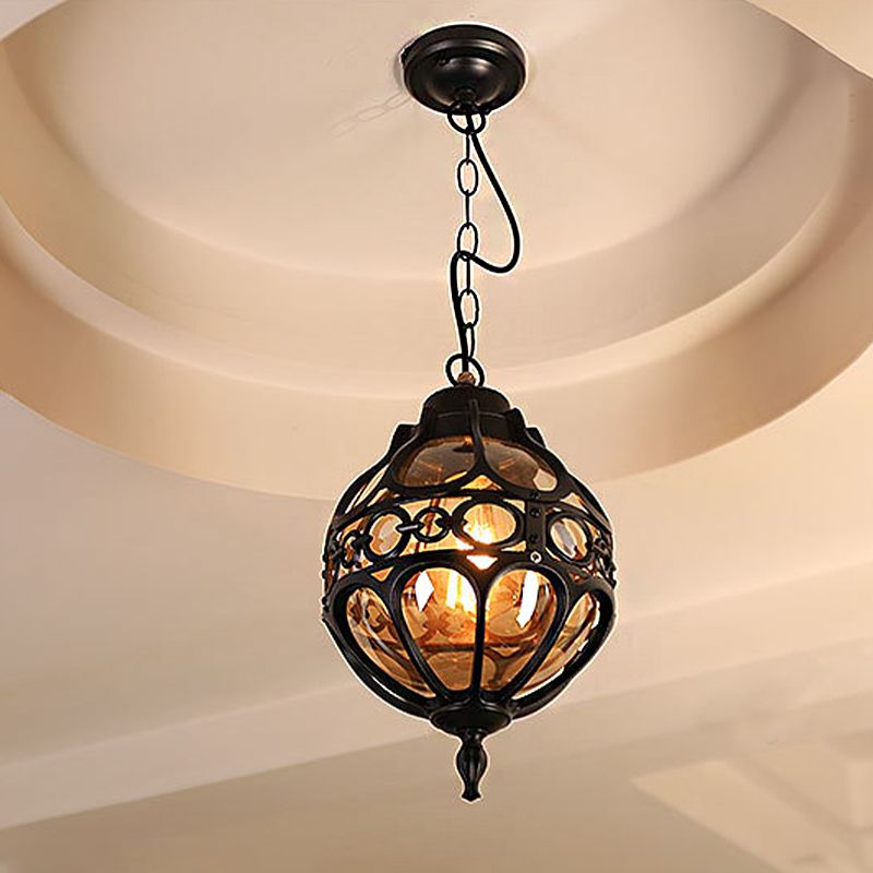 Silva Loft Sphere Lámpara Colgante Vintage Farmhouse Negro/Bronce Comedor