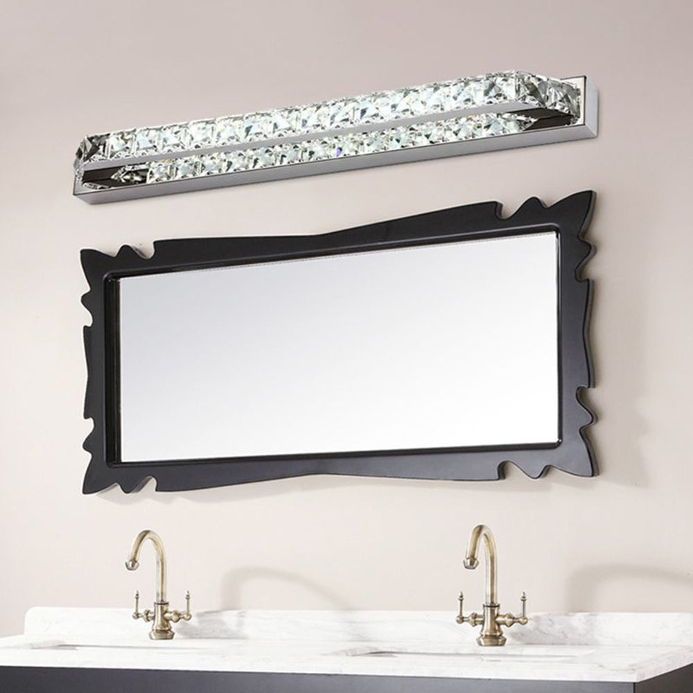 Kristy Moderno Metal/Cristal LED Aplique de Pared Plata/Oro
