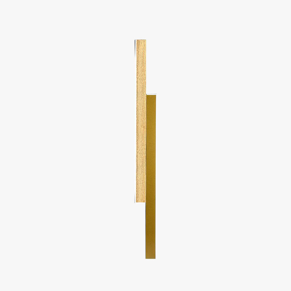 Arisha Minimalista Metal LED Aplique de Pared Marrón/Madera