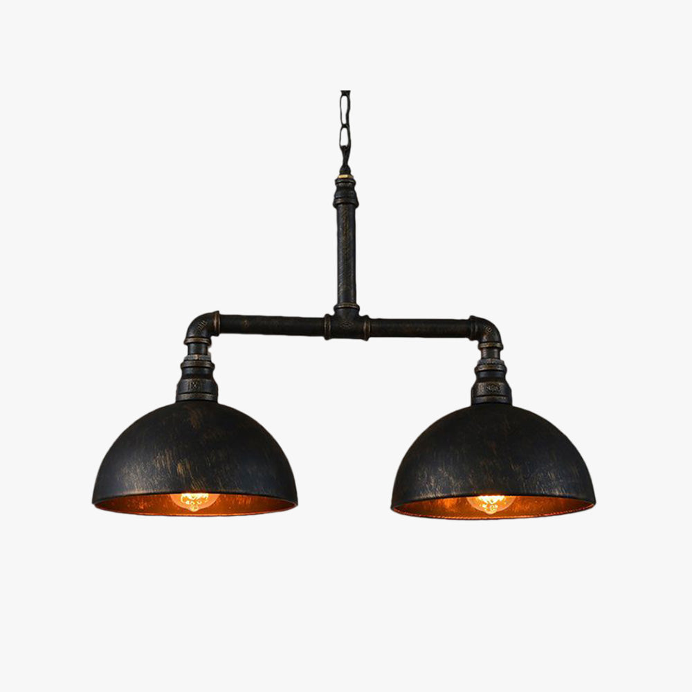 Silva Retro Rural Industrial Metal  Lámpara Colgante Negra