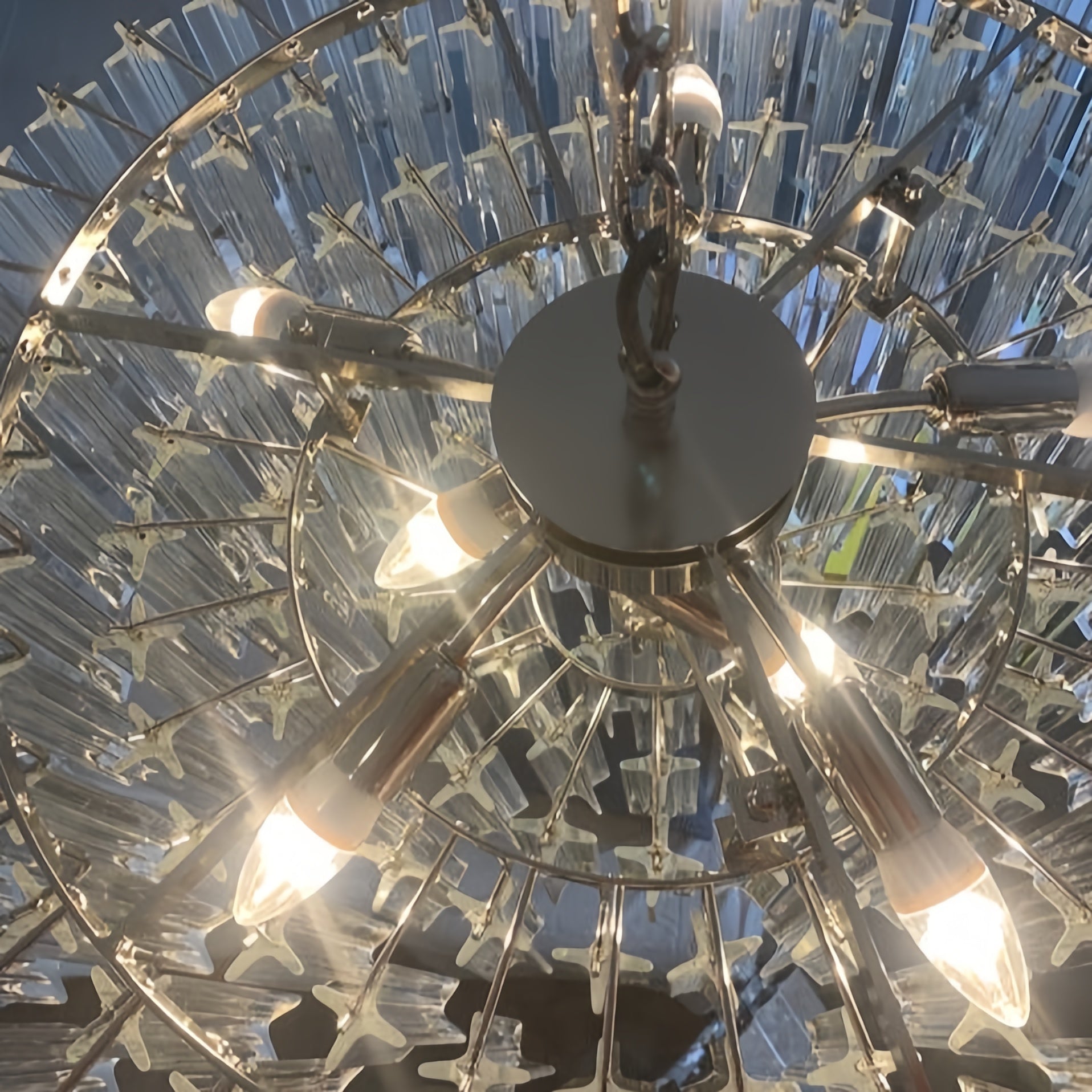 Silva Moderno Lujo Arte LED Lámpara Colgante Vidrio Dormitorio