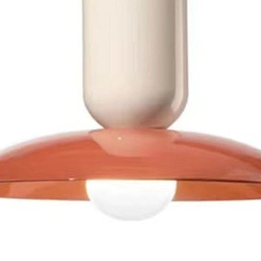 Valentina Moderna Geométrica Metal Lámpara Colgante Naranja/Verde/Blanca