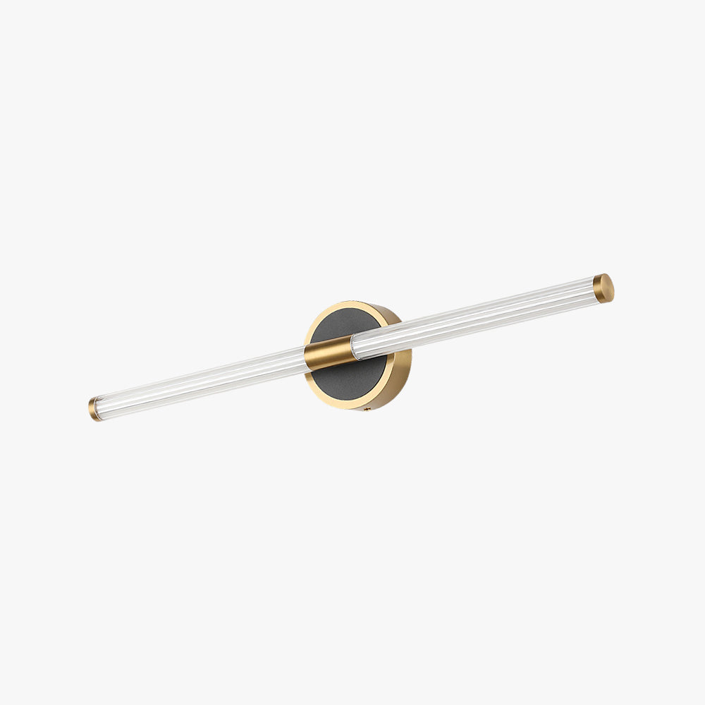 Arisha Diseño Lineal Metal Aplique de Pared Negro/Cooper
