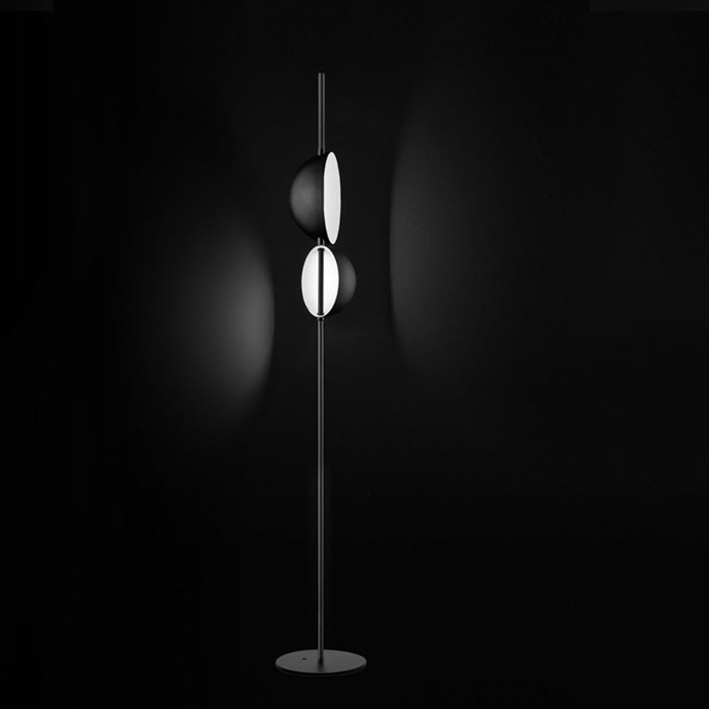 Mira Moderna Simple Metal Lámpara de Pie Negra/Ora