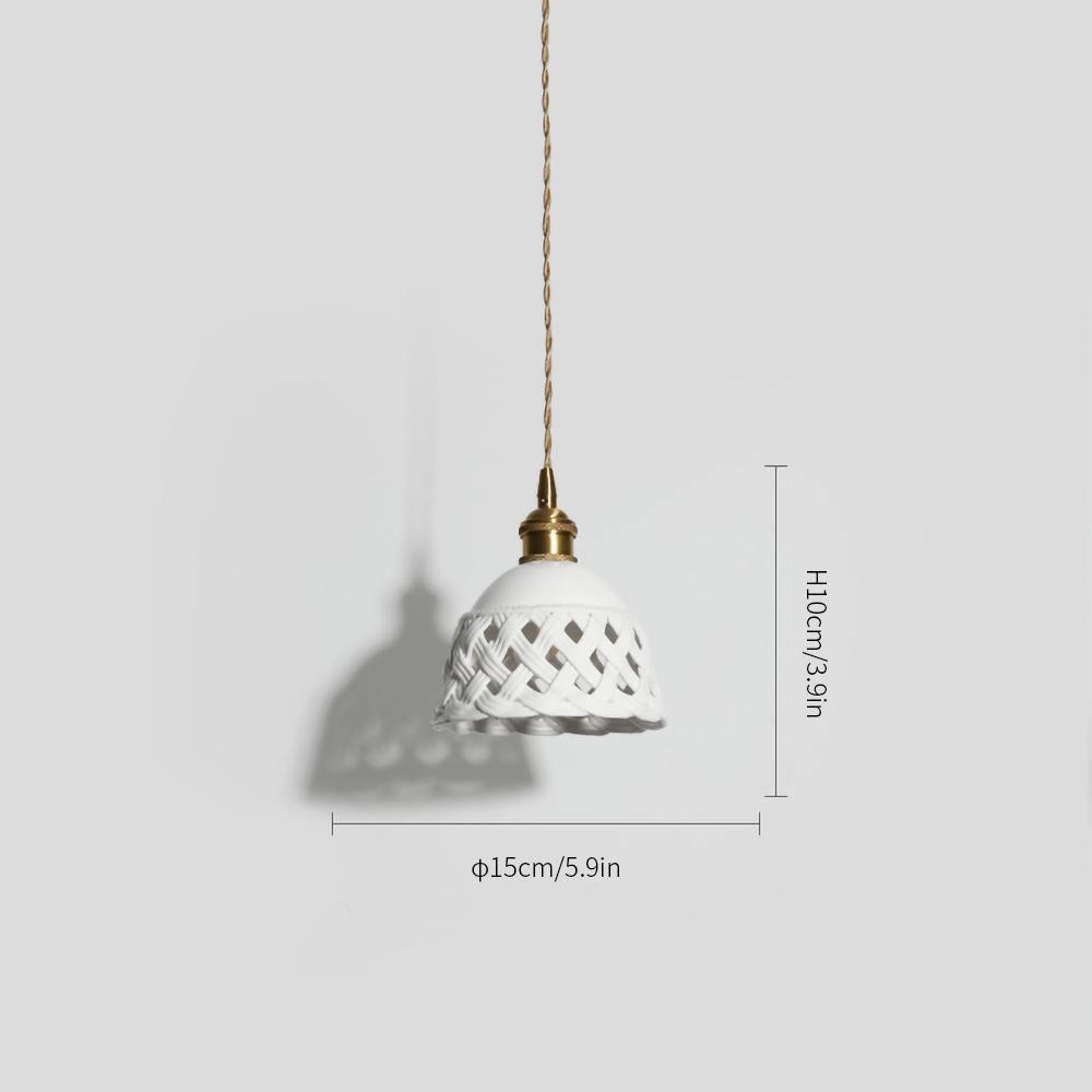 Openwork Ceramic Pendant Lamp - Letslighting