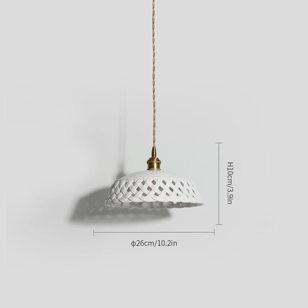 Openwork Ceramic Pendant Lamp - Letslighting