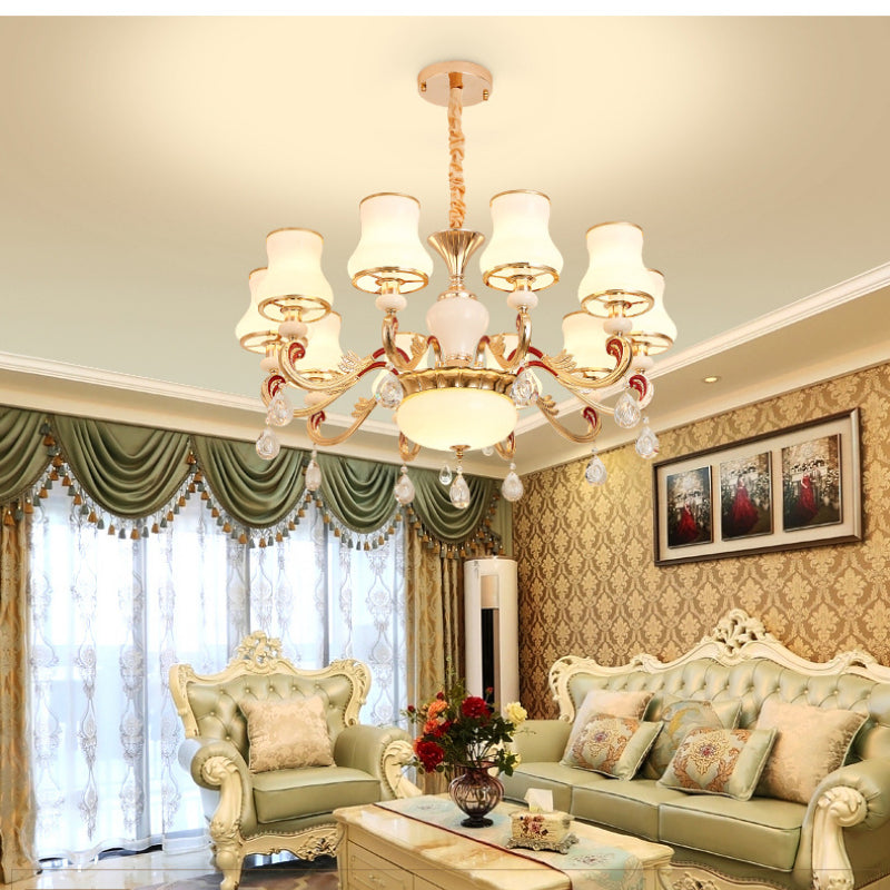 Silva Retro Lámpara Colgante Metal Vidrio Salón Comedor