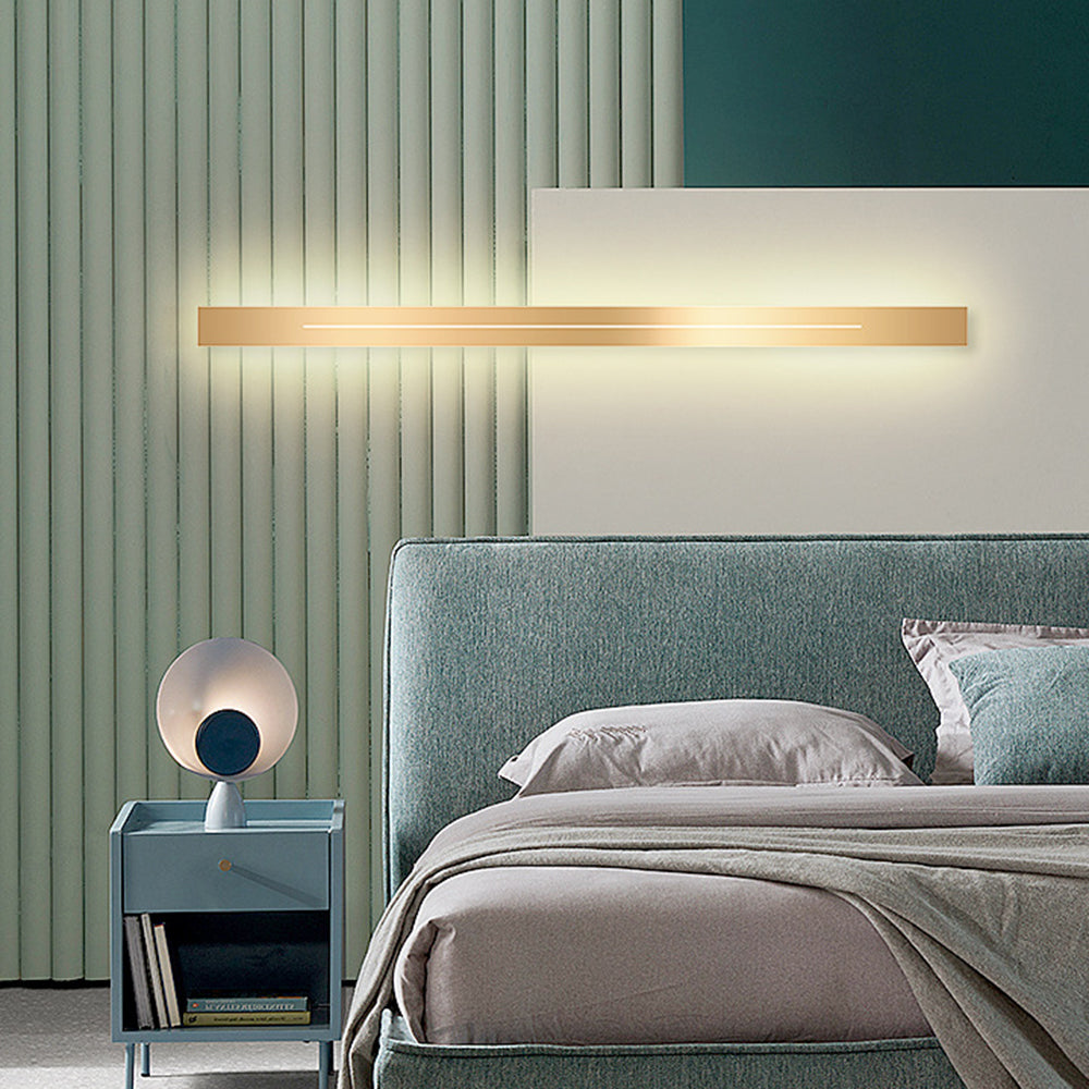 Arisha Moderno Sencillo Aplique LED Interior Metal Oro Negro Dormitorio