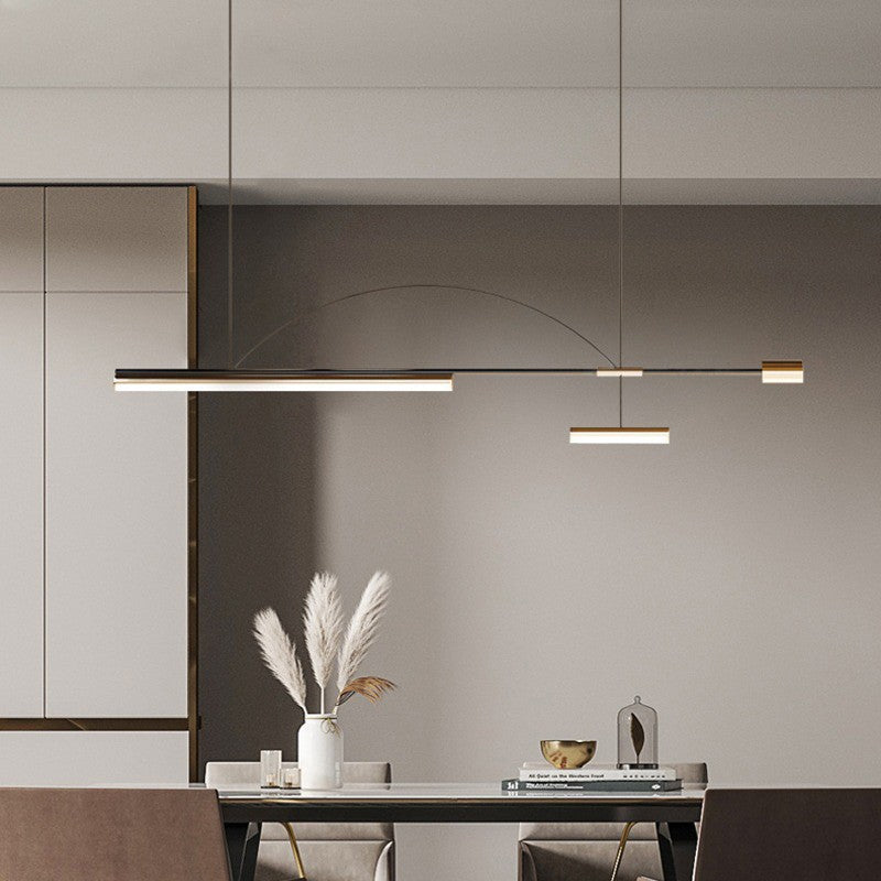 Arisha Moderno Minimalista LED Lámpara Colgante Negro Metal Comedor