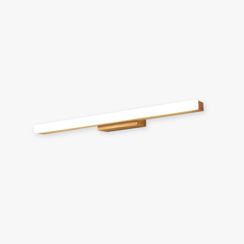 Arisha Minimalista Lineal Madera Aplique de Pared Madera/Nogal