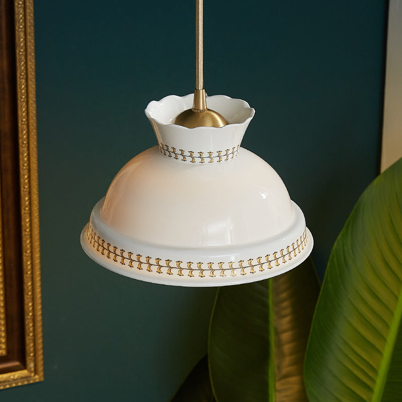 Valentina Moderna Forma de Sombrero LED Lámpara Colgante Dormitorio