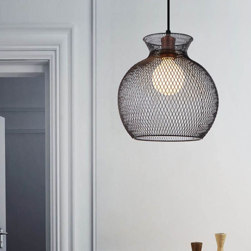 Arisha Diseñador Lámpara Colgante Metal Negro Salón/Dormitorio