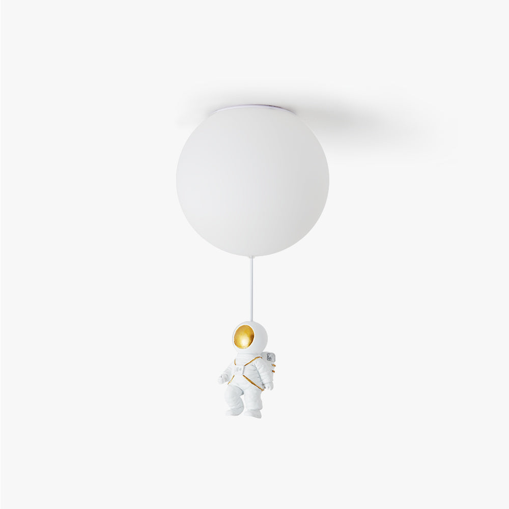 Aria Moderna Globo Acrílico LED Lámpara de Techo Blanca/Azul
