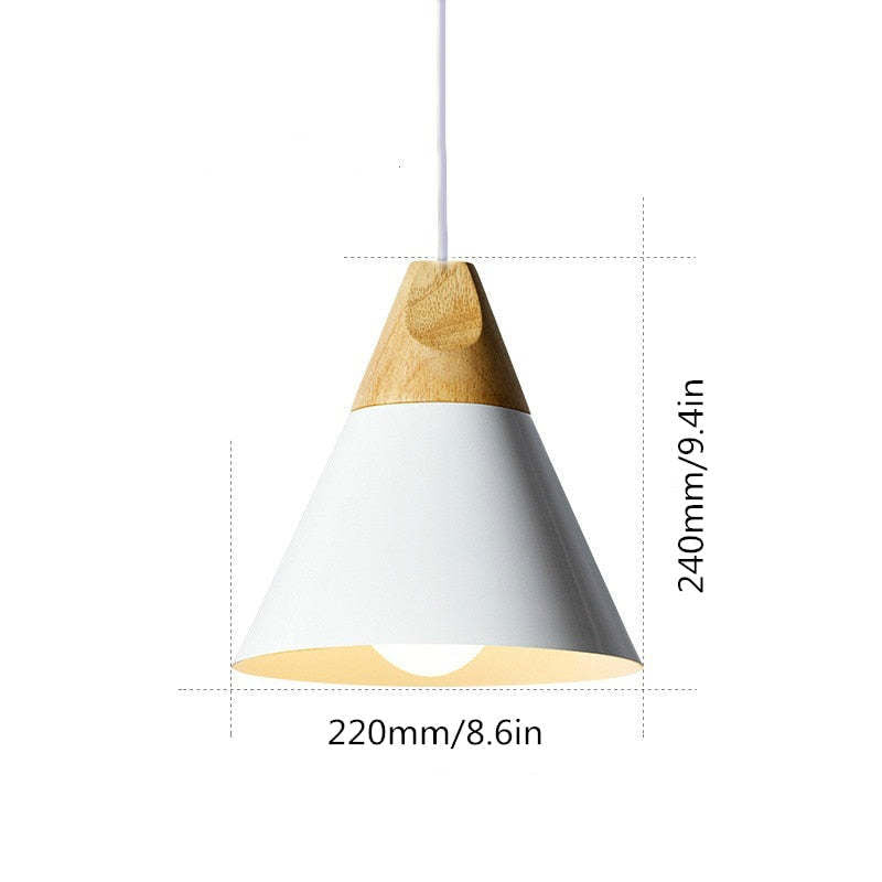 Valentina Moderna Madera/Metal Lámpara Colgante