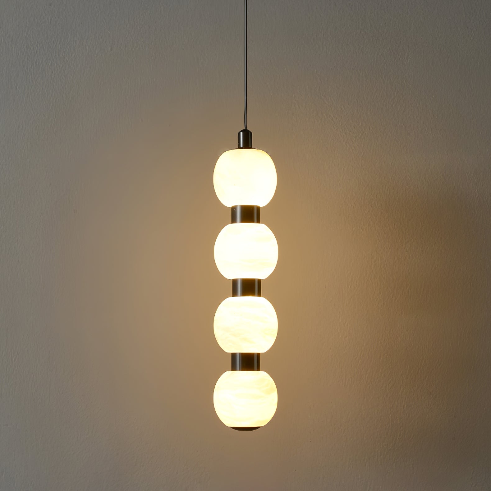 Lyra Modern Alabaster Pendant Light Staircase - Letslighting