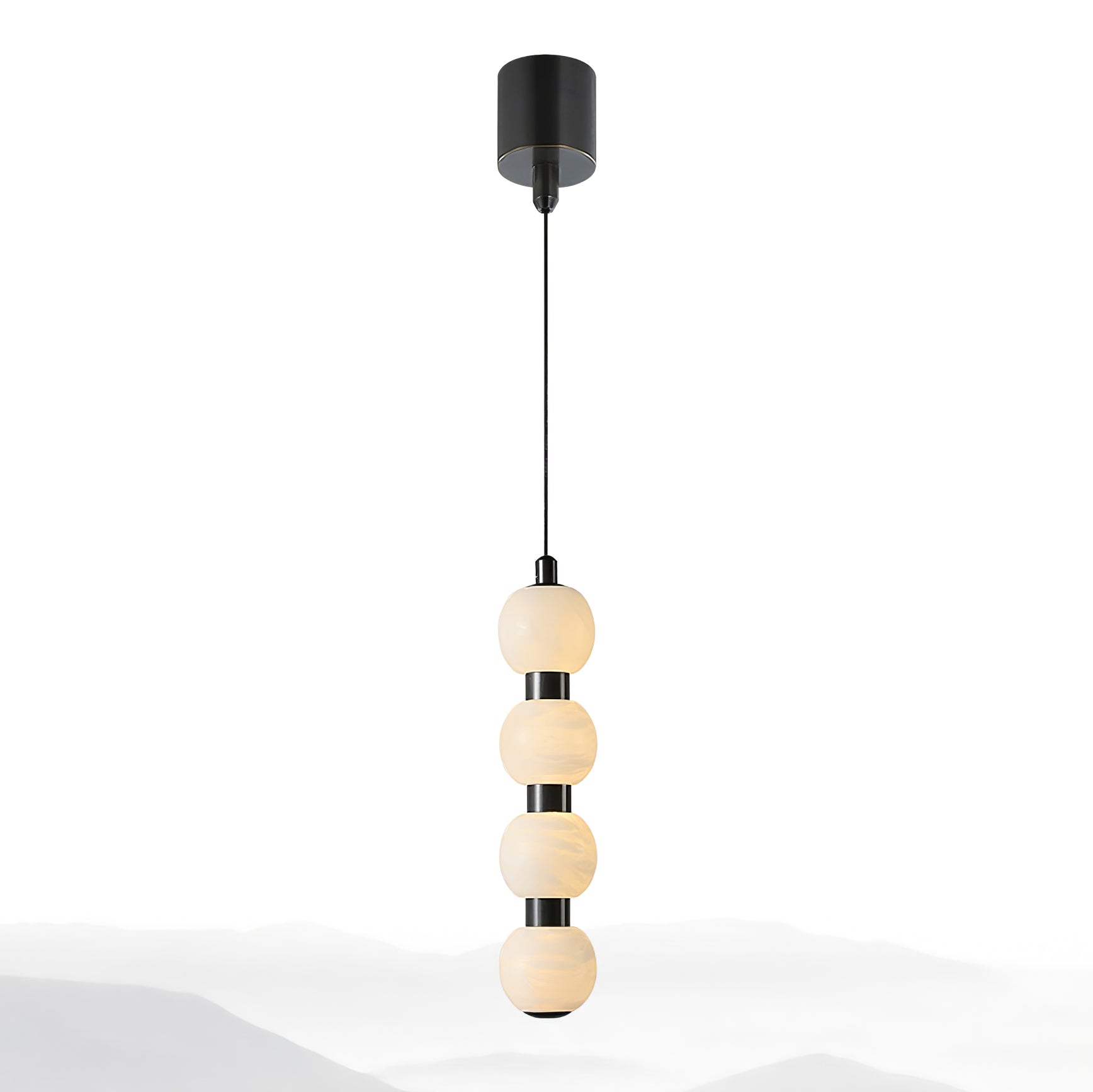 Lyra Modern Alabaster Pendant Light Staircase - Letslighting