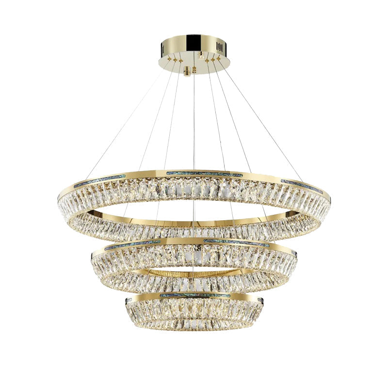 Kristy Candelabro/Lámpara Colgante Metal Cristal