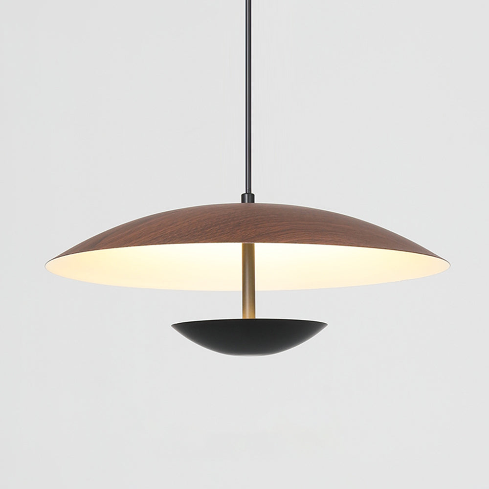 Arisha Moderna Minimalista Metal Lámpara Colgante Madera/Marrón