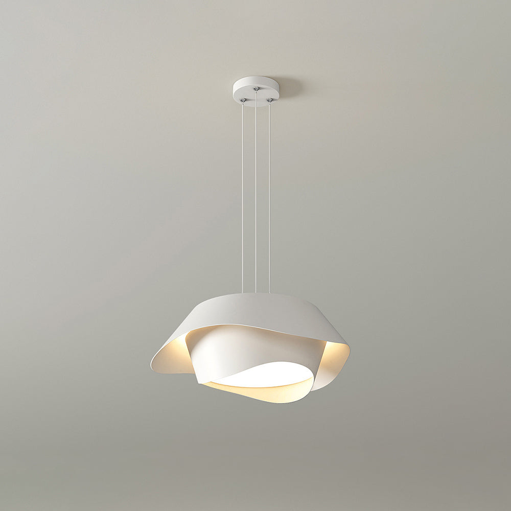 Arisha Moderna Diseño Minimalista Metal Lámpara Colgante Blanca