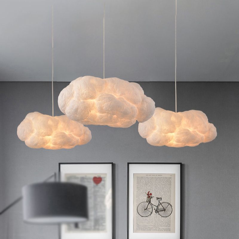 Arisha Moderna Diseño Nube Lámpara Colgante Blanca